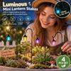 4pcs with Hooks Solar Luminous Lantern Mini Miniature Stake Lantern  Courtyard