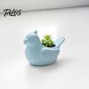 Healing Style Home Decor Bird Shape Flowerpot, Handheld Size Durable PLA Flower Pot, Cute Animal Pot 3D Printed Creative Planter, for Office