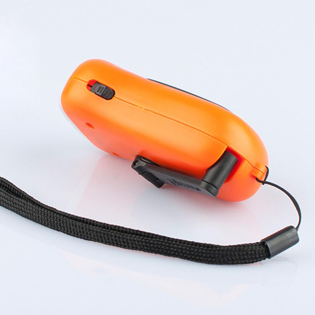 Hand Crank Solar Emergency Flashlight LED Rechargeable Power Bank Portable Outdoor Camping Gear for Home Use
