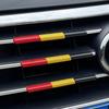 For  A6 C8 4K 2019-2022 Car Front Grille Trim Strips Racing-Grills Decorative Three-Color Auto Exterior DIY Accessories