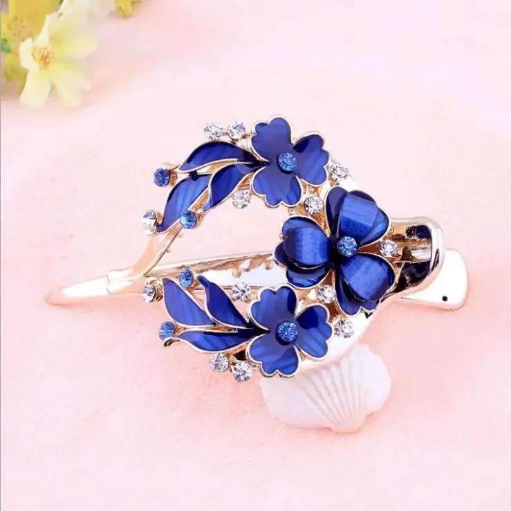 Women Tied Hair Clamping Headwear Korean Version New Fashion Large Women's Peach Heart Clamping Hairpin Hair Accessories