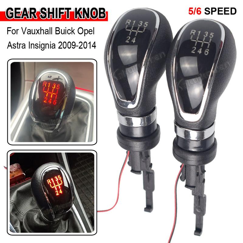 5&6 Speed Led Gear Shift Knob Car Manual Shifter Lever Stick Head Handle For Vauxhall/Buick/Opel/Astra Insignia 2009-2014