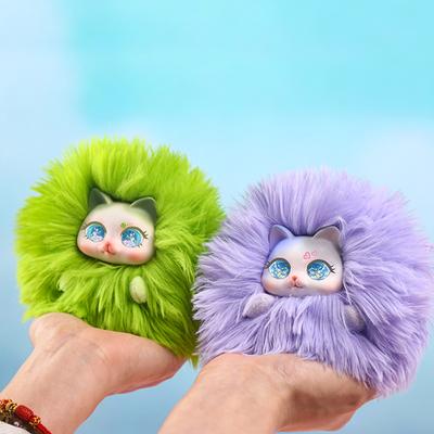 Scribbled Kitten Plush Pendant Blind Box Cartoon Cute Girl Backpack Plush Doll Pendant Cute Doll Blind Box