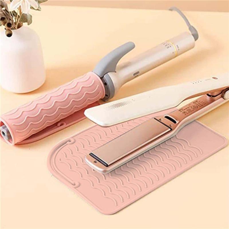 

1PCS Silicone Heat Resistant Mat Pouch For Hair Straightener Curling Iron Flat Iron And Hot Hair Tools