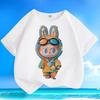 Children's Pure Cotton Fashionable Cartoon T-shirt, Summer Loose Short-sleeved Top for Boys and Girls