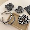 For Girls Hair Rope Rings Checked Hairbands Korean Style Scrunchies Ponytail Holder Women Hair Hoop