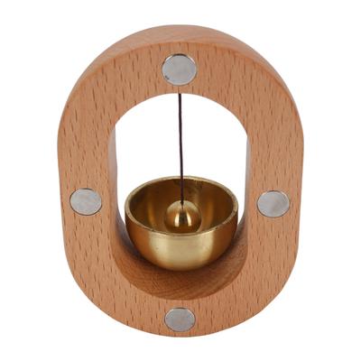 Shopkeepers Bell Beechwood and Copper Decorative Wooden Hanging Doorbell for Home Refrigerator Apartment