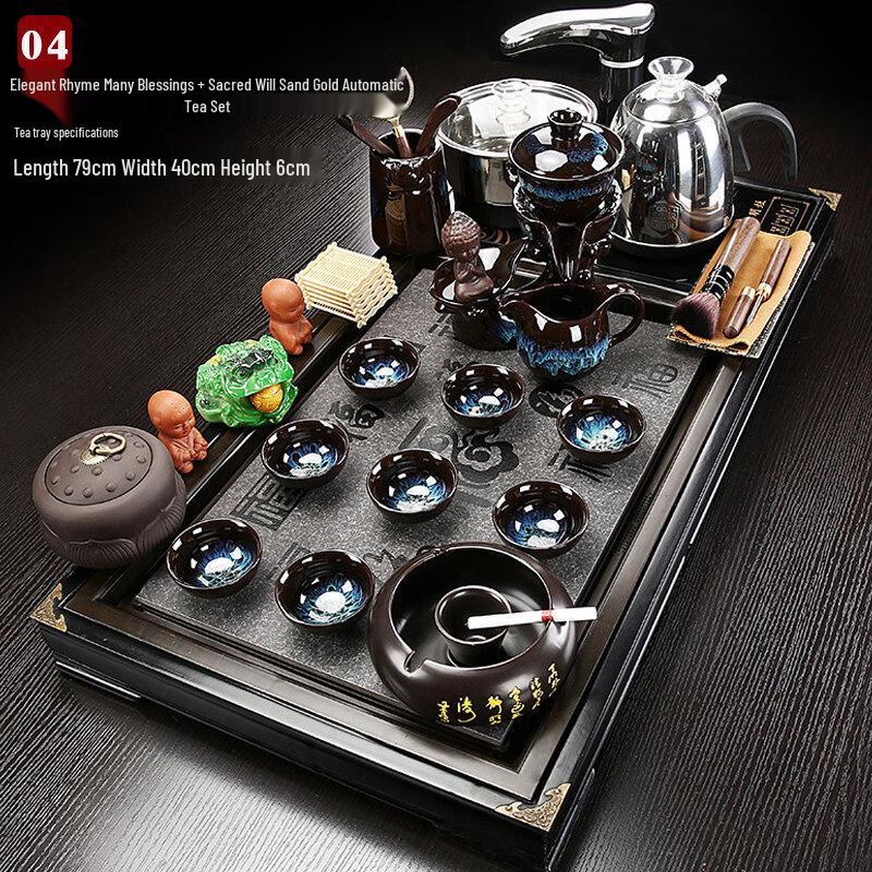 Elegant Automatic Ceramic Kung Fu Tea Set