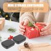10Pcs Metal Rectangular Hinged Tins Metal Tins Storage Boxes with Lids, Small Home Craft Organizer for Present, Jewelery, Pill, Candy, Matches, Soap