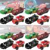 Alloy Racing Car Toy Collection Featuring Mater Orange Bad Guy And Lightning Mcqueen