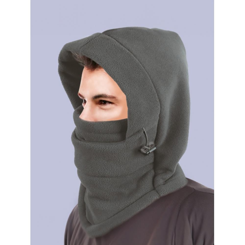 Daiso Neck Warmer With Hat gray (charcoal)