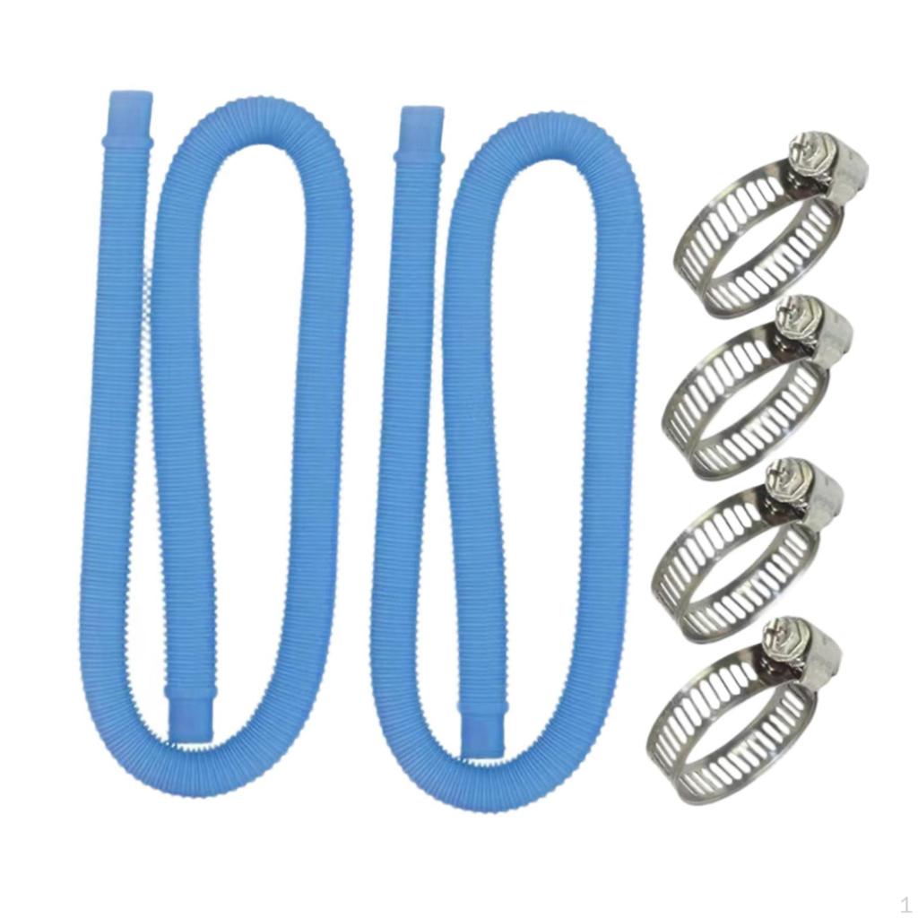 2 Pack Pool Pump Hoses 59 Inch for Above Ground Pools Connection Parts