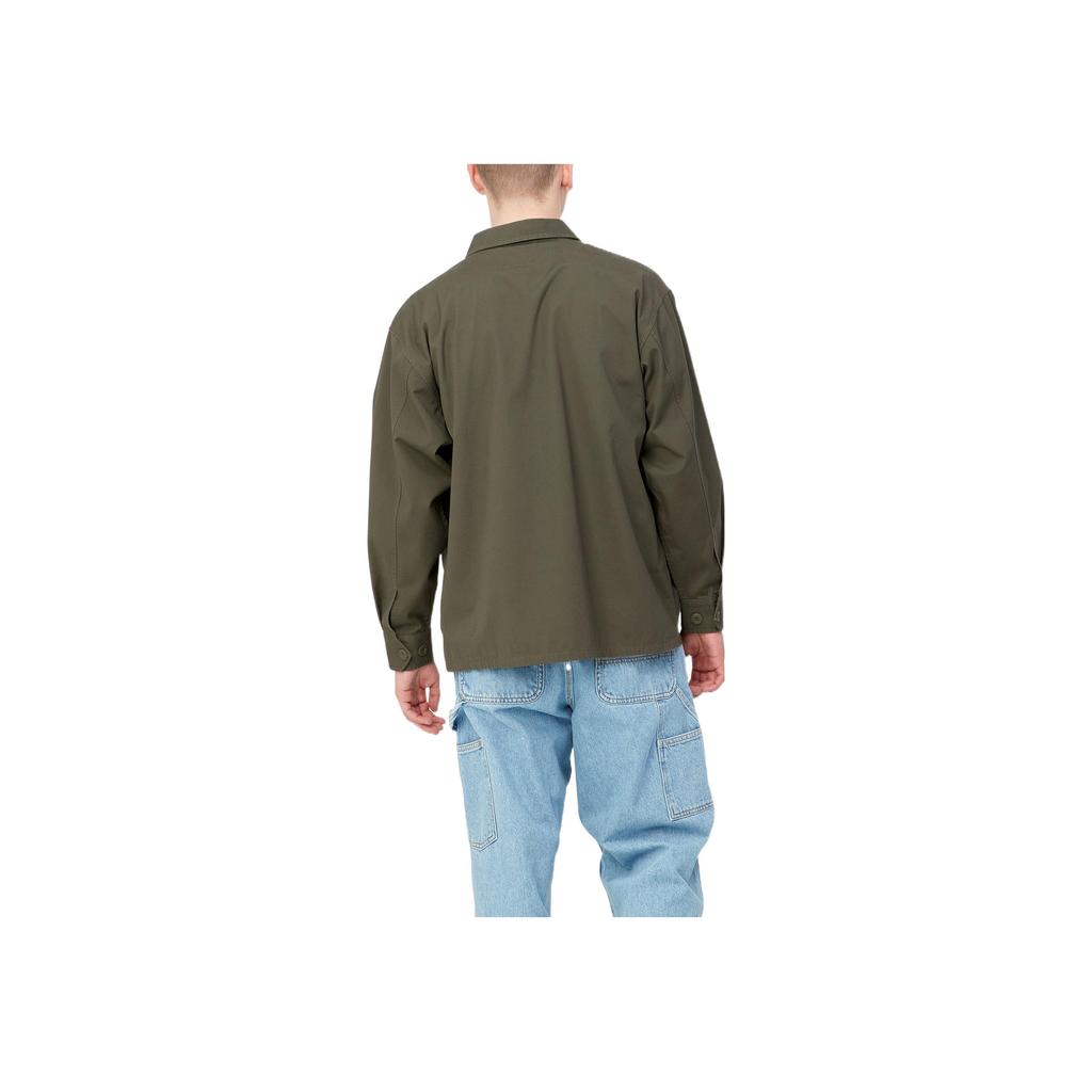 Carhartt WIP SS22 Solid Color Button-Down Long Sleeve Shirt Men shirts Green A221037-966-XX