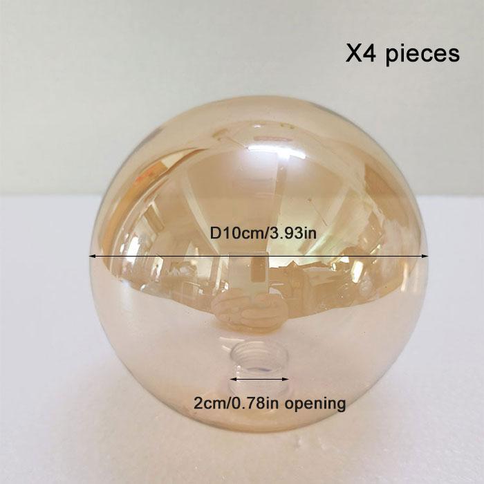 

D10cm D12cm D15cm Smoke G9 Glass Abazur Заміна з 2cm відкриттям Cognac Amber Grey Grey Globe G9 Кришка абажура для деталей