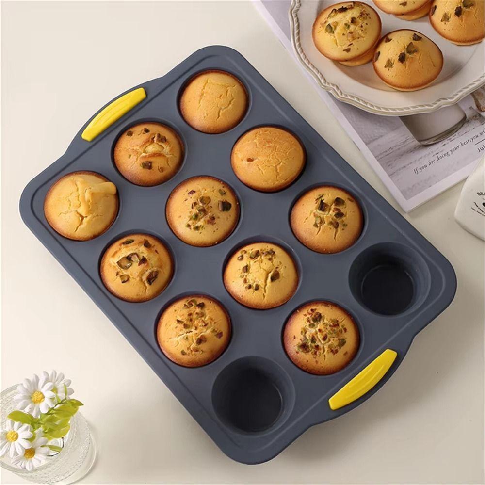 Silicone Silicone Cake Mold Reusable Mini Baking Molds Silicone Muffin Tray Homemade Bread