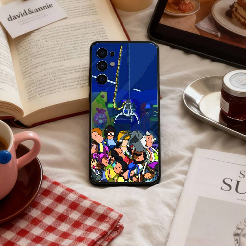 Funny Family Bob's Burgers Phone Case For Samsung S 25,24,23,22,30,21,10,9,Ultra,Plus,Lite,FE,4,5 G Soft Black Case