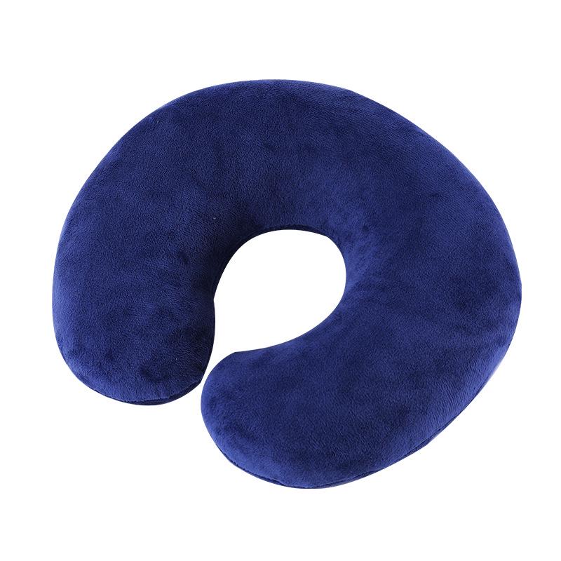 Nackenstütze U-förmiges Samt-Reisekissen