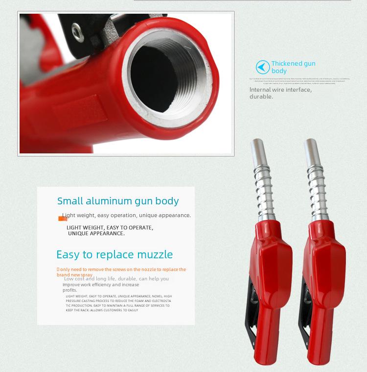 11A Automatic Self-Sealing Fuel Nozzle for Diesel, Gasoline, and Methanol Refueling