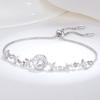 S925 Sterling Silber Armband für Frauen Koreanische Mode 1ct Moissanite Meteor Blase Armband Anti-echt Diamant Hand Schmuck
