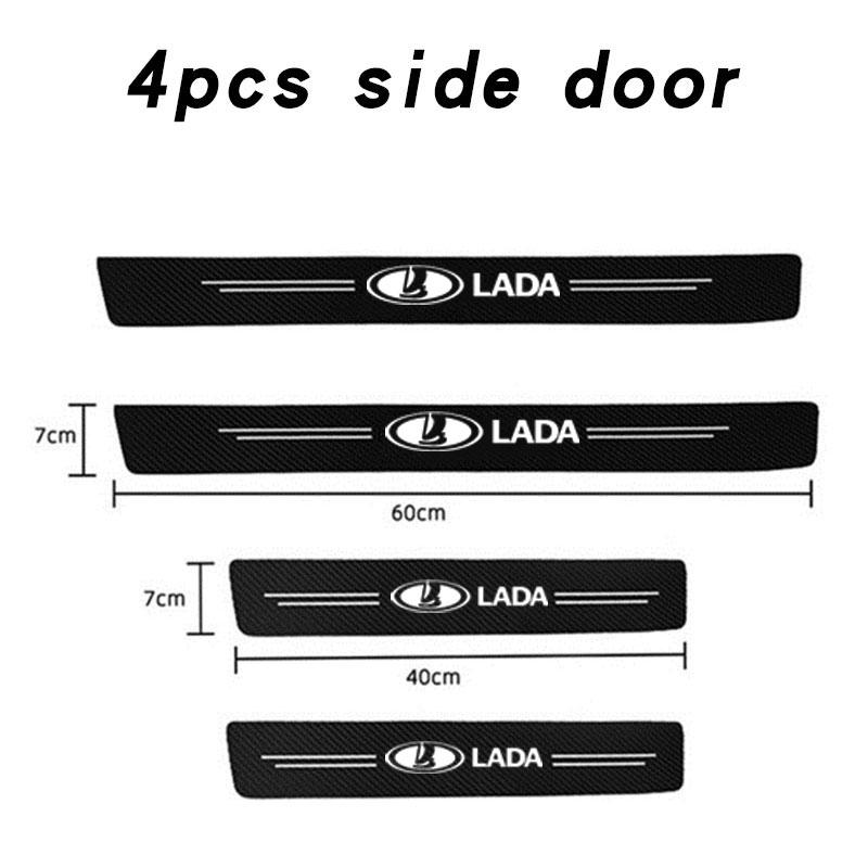 Car Sill Pedal Rear Bumper Protection Stickers for Lada Vesta Granta Kalina Priora Niva Samara Vesta Largus Xray Car Accessories