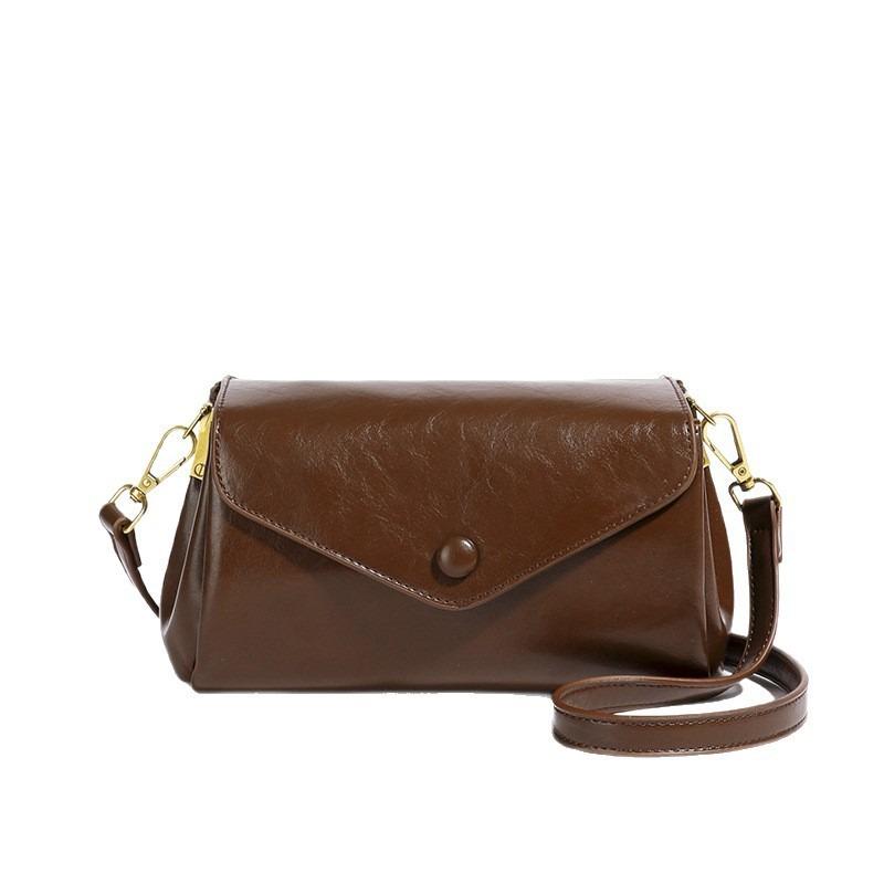 Single Shoulder Bag, Elegant Crossbody Bag, Casual and Simple Business Casual Soft Leather Bag
