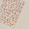 Beach Shell Swim Ring Bikini Watermelon Cat Ice Cream Crab Sunglass Coconut Tree Flowers Fruits Nail Art Stickers Decals