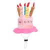 Happy Birthday Porch Goose Outfit Lawn Goose Happy Birthday Cake Hat Scarf Costume for 23in Cement Plastic Geese Statue
