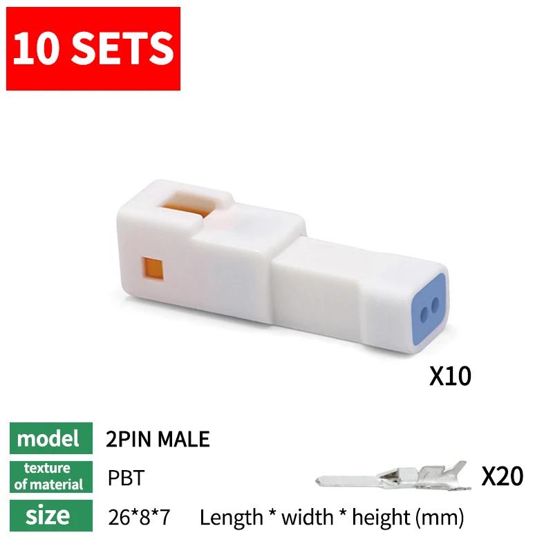 10 sets JST-02R-JWPF-VSLE Mini Car Connector 6T Waterproof Connector Male and Female Plug 03T04T08T