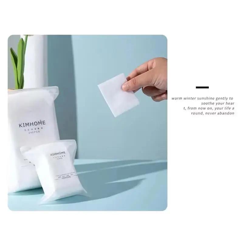 240PCS Mask Cotton Pad Wet Remover Cotton Toner Facial Paper Soft and Sk Multi Functional Cotton Special StretchableThin Makeup