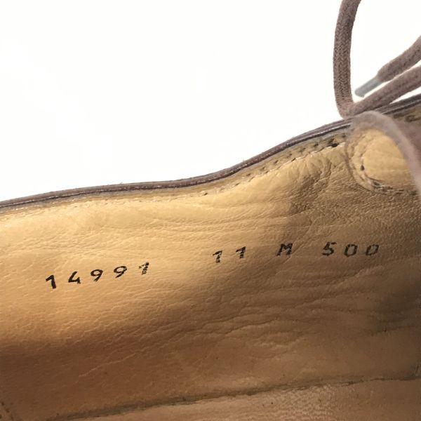 90s Gravati Handmade Leather U-Tip Dress Shoes 11M 28.5-29cm Brown(USED)