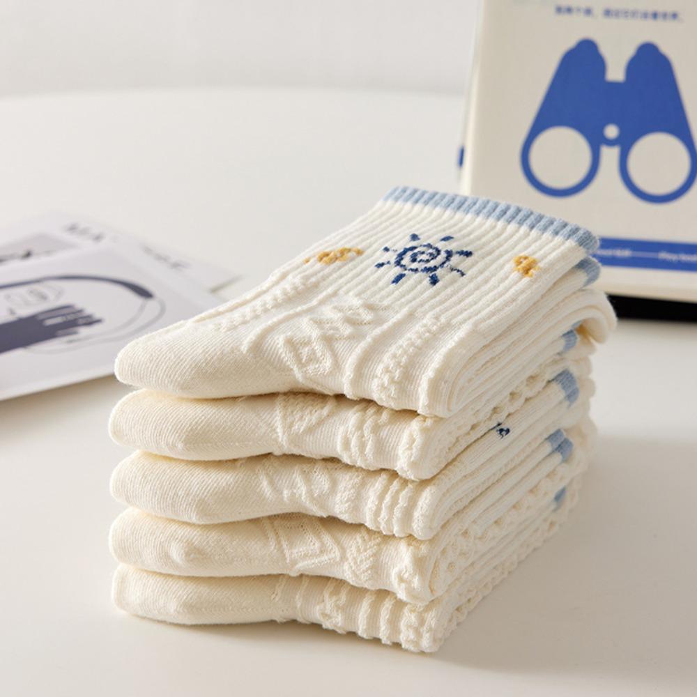 10 Pairs Cartoon Pattern Short Socks Cute Bear Ankle Socks Cute Middle Tube Socks  Spring
