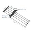 5 in 1 Stainless Steel Pants Rack Wardrobe Storage Adjustable Magic Trouser Hangers Multifunction Towel Shelves Closet Organizer