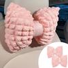 Car Interior Decoration Pillow Soft Pink Car Neck Pillow Headrest Lumbar Support Cartoon Bowknot Waist Pillow Comfort