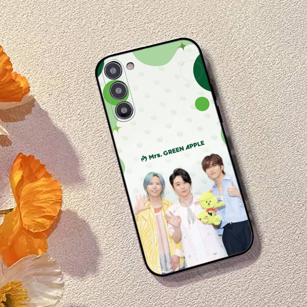 

M-Mrs. GREEN APPL MGA Phone Case Silicone Soft For Samsung Galaxy A73,A72,A71,A70,A53,A52,A51 Samsung a70