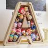 Clear Acrylic Wooden Letter Piggy Bank 26 Letter Children's Toy Storage Box Coin Storage Case  Gift