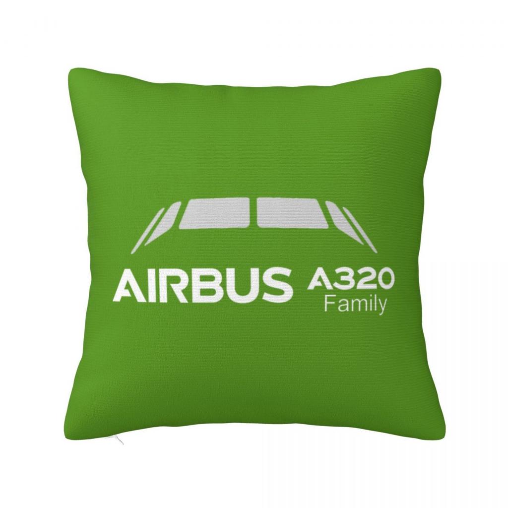 A320 Family Square Pillowcase Cushion Cover Pillow Case Throw Pillow Cover for Home Sofa Living Room