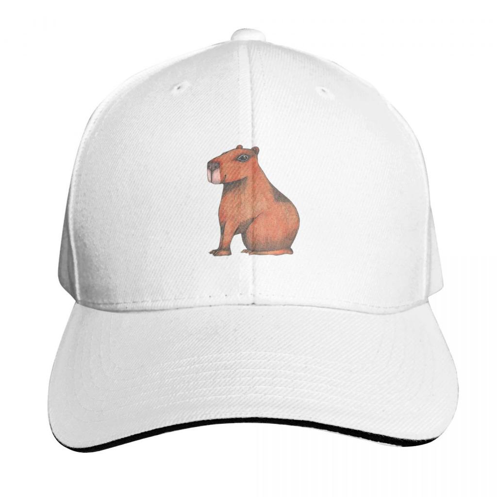 Cute Capybara Animal Baseball Cap Hat Unisex Cute Bobble Hat Hat Luxury Brand Womens Hats Unisexs