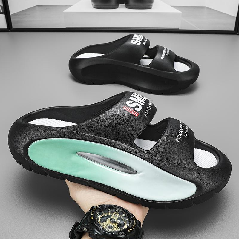 

Мужские тапочки Домашние тапочки для мужчин Мужские сандалии Толстая подошва Мягкий ЭВА Нескользящий Женские тапочки 2024 летняя повседневная пляжная обувь 36-37