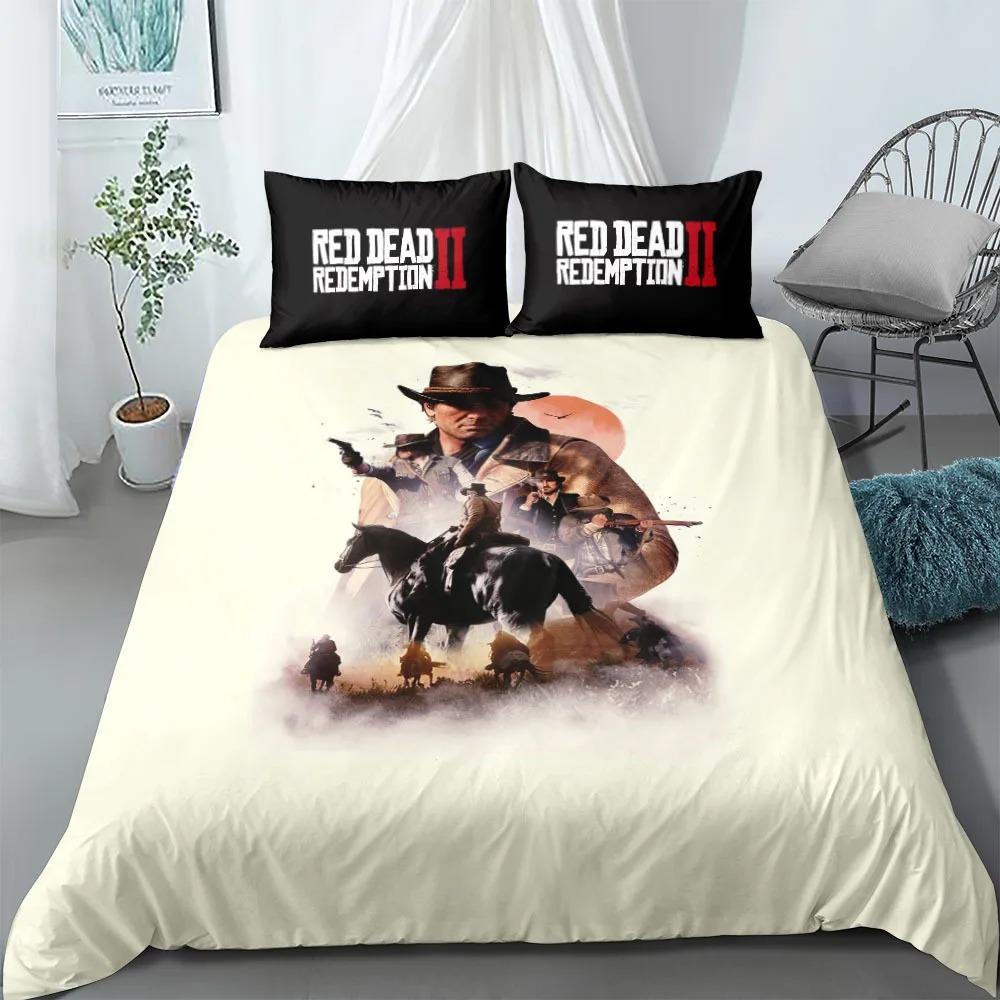 West Cowboy Game Play Bedding Set For Bedroom Soft Modern Bedspreads Comefortable Kids Duvet Cover Quilt Cover And Pillowcase