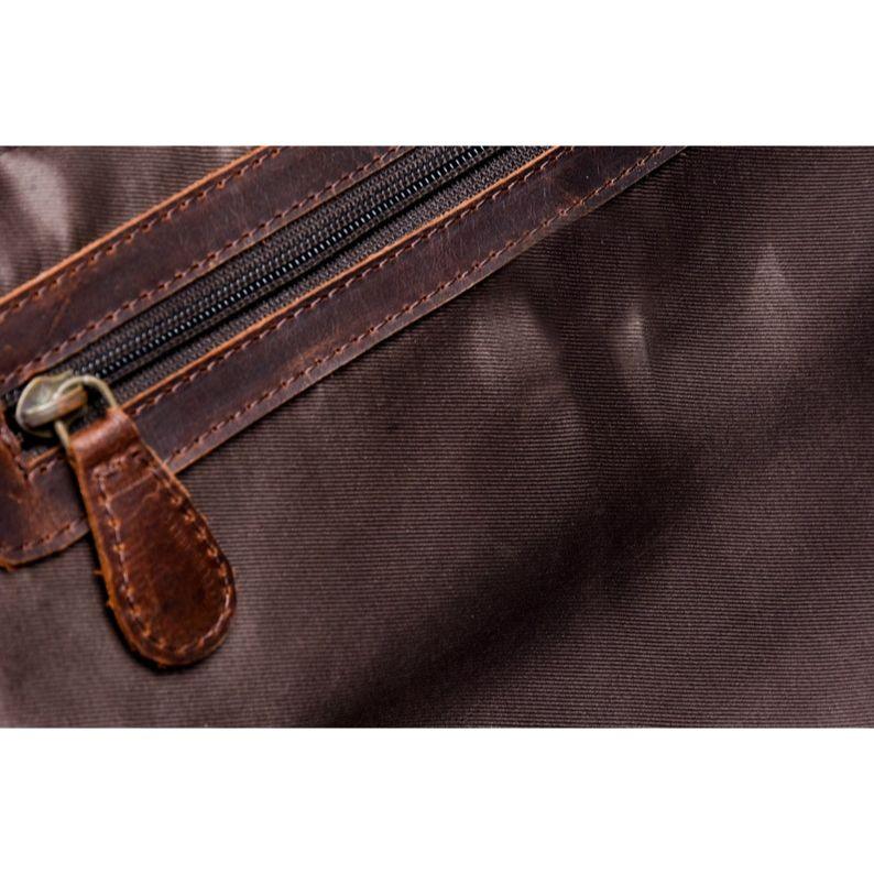 Handmade Buffalo Leather Laptop Messenger Bag: Full-Grain Computer Bag