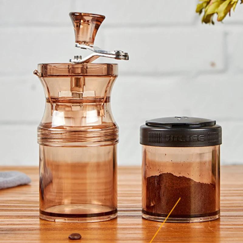 Handkurbel-Kaffeemaschine für den Haushalt, tragbar, Mini-Kaffeemühle, Espresso-Zubehör, Schleifen, manuelle Werkzeuge, Barista