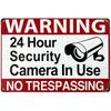 Tin Sign Surveillance Camera Store Vintage American Monitoring Warning Plate for Bar Restaurant Cafe Wall Decorati