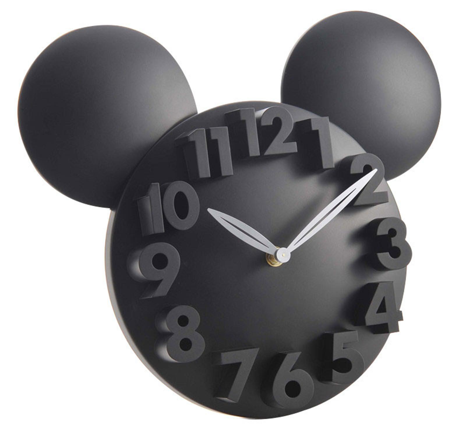 

3D Пластиковые Цифровые Искусства Бесшумные Настенные Часы Современный Дизайн Домашнее Украшение Домашнее Украшение Настенные Часы Современный Дизайн Чистый Цвет чёрный