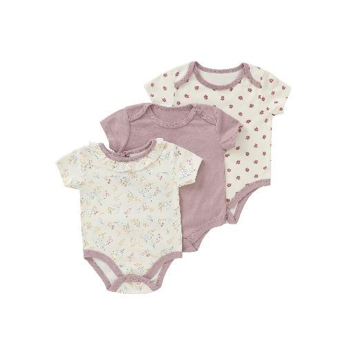 New Three-piece Baby Clothes Fart Clothes Short-sleeved Summer Printed Children's Clothing Baby One-piece Suit