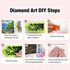 Fokenzary Adult Diamond Painting Kit, DIY Prayer 5D Diamond Art Set for Beginners, Kids Room, 4-Piece Wall Art