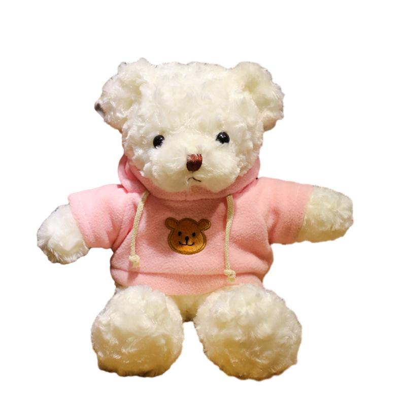

Bear Adorable Teddy Hoodies Plush Doll Cushion Pillow Girlfriend Children Gift Style D,30cm/11.81in