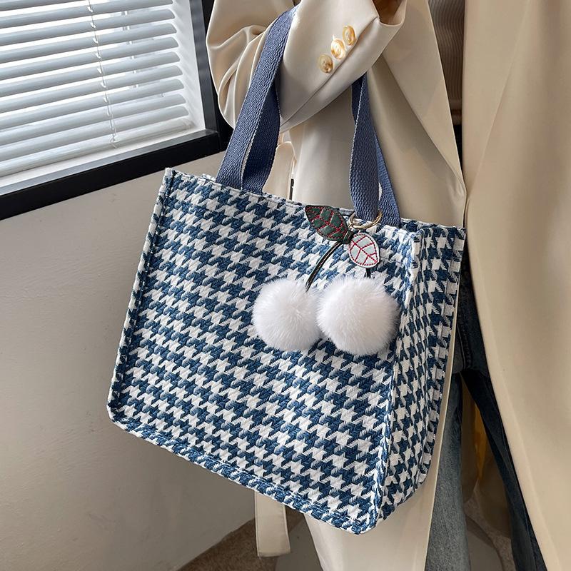 Large Capacity High School Students' Bags for Class for Women New Fashion One Shoulder Tote Bags for Women Ins Korean Version Canvas Bags