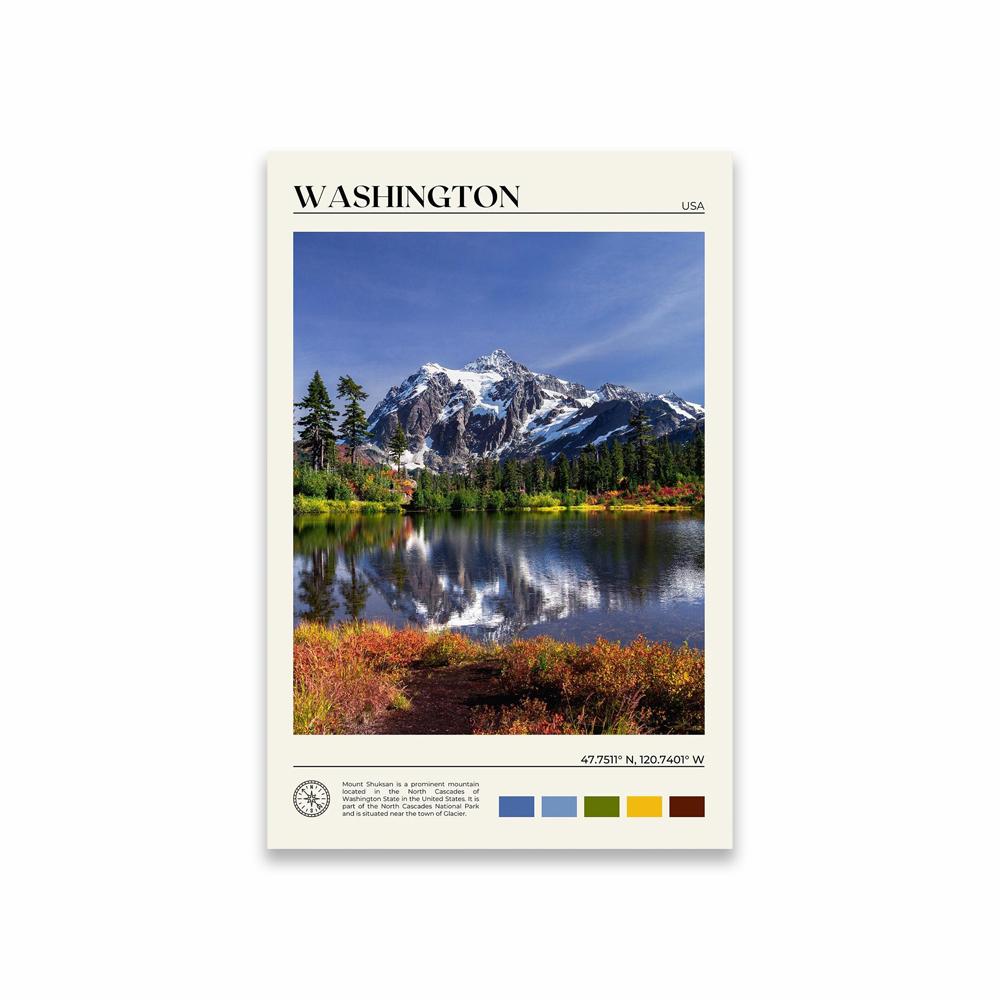 Ireland Print Colorado USA Nature Landscape Print Poster Washington DC Vintage City Wall Art Travel Landscape Canvas Painting