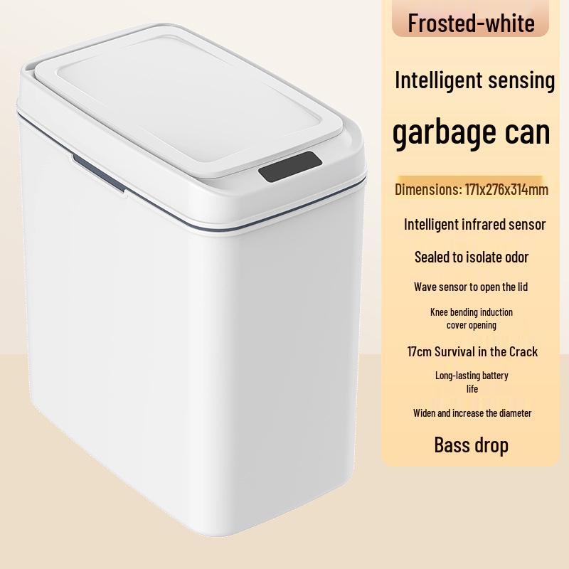Large Capacity Automatic Smart Trash Can for Household, Living Room, and Kitchen