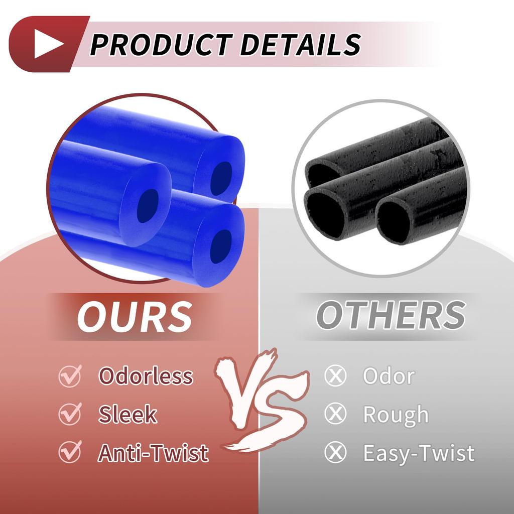 HEROFFIX Air and Water Silicone Vacuum Tube Hose High Temperature